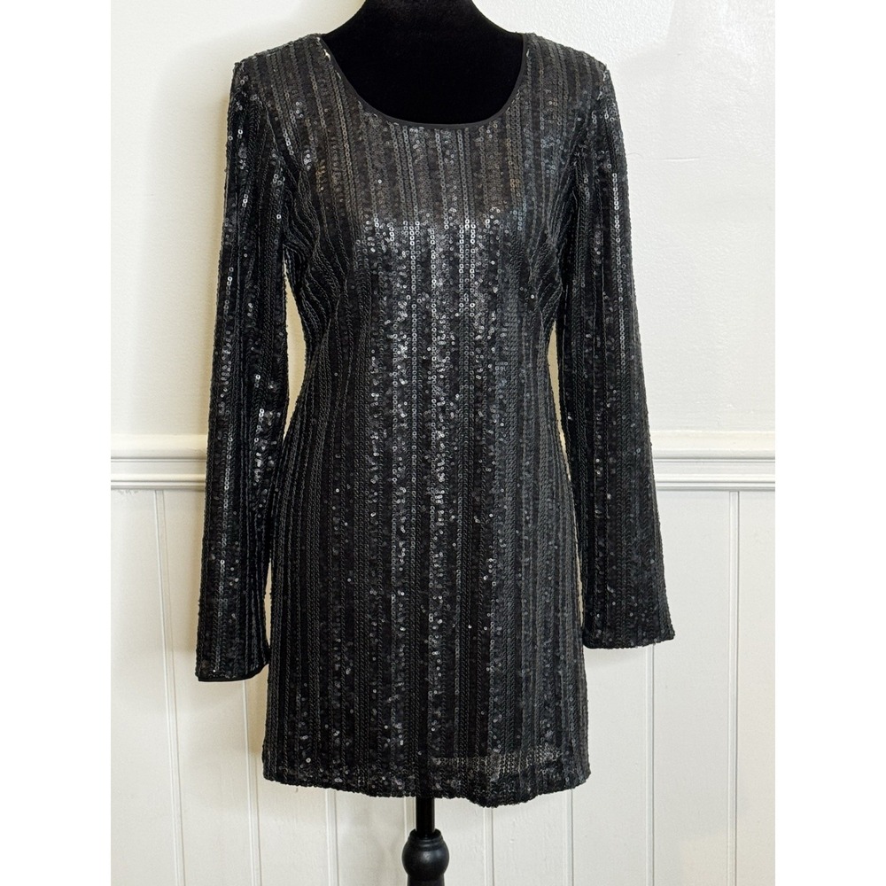 Dress the Population Sequin Dress M Cocktail Whimsigoth Disco Glam Gala Wedding